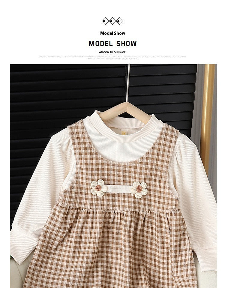 - Baby Girl Long Sleeve Dress Set - Baby Girl Long Sleeve Dress Set