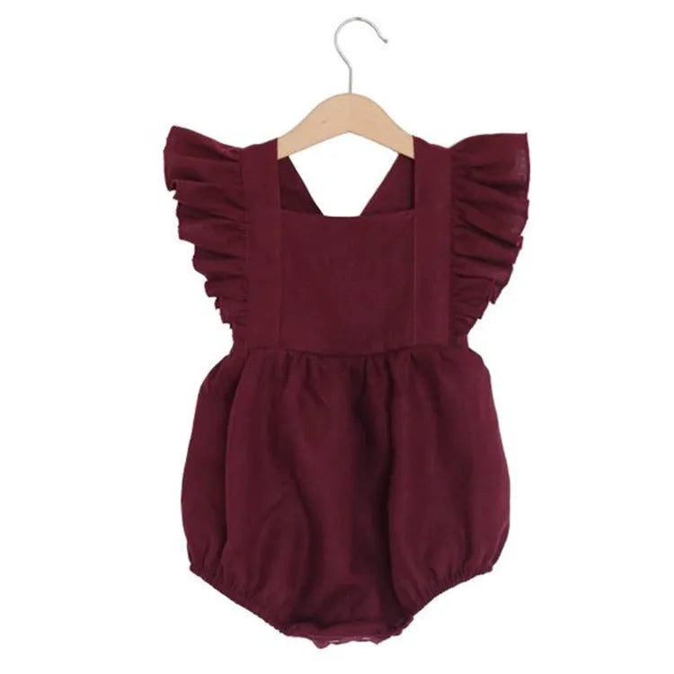 - Cute Girls' Linen Romper - Cute Girls' Linen Romper - Cute Girls' Linen Romper - Cute Girls' Linen Romper