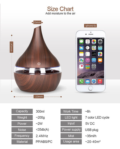 - LED Oil Diffuser