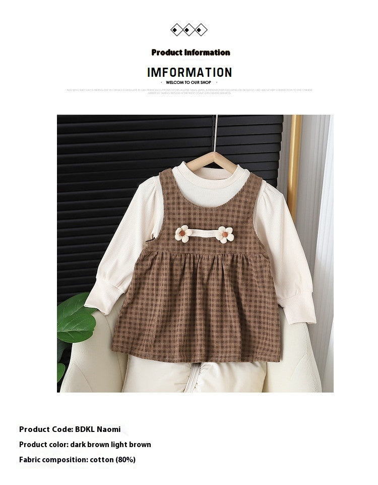 - Baby Girl Long Sleeve Dress Set - Baby Girl Long Sleeve Dress Set
