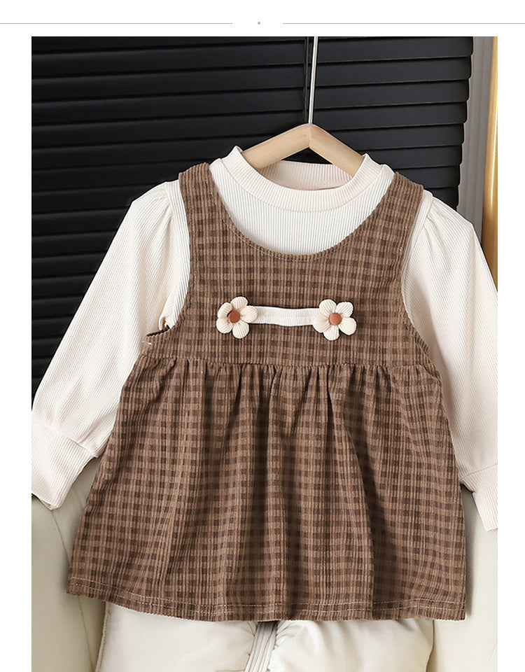 - Baby Girl Long Sleeve Dress Set - Baby Girl Long Sleeve Dress Set
