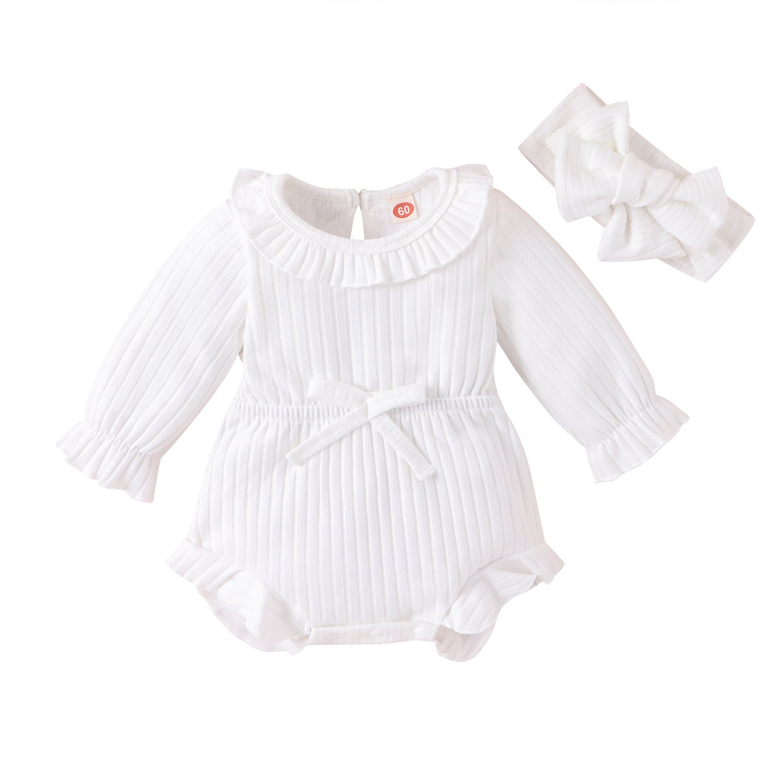 - Baby Girl Striped Romper Set -  Baby Girl Striped Romper Set
