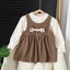 - Baby Girl Long Sleeve Dress Set -  Baby Girl Long Sleeve Dress Set